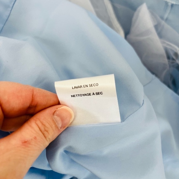 Maggy London Blue and Black Floral A-Line Dress - Picture 6 of 6